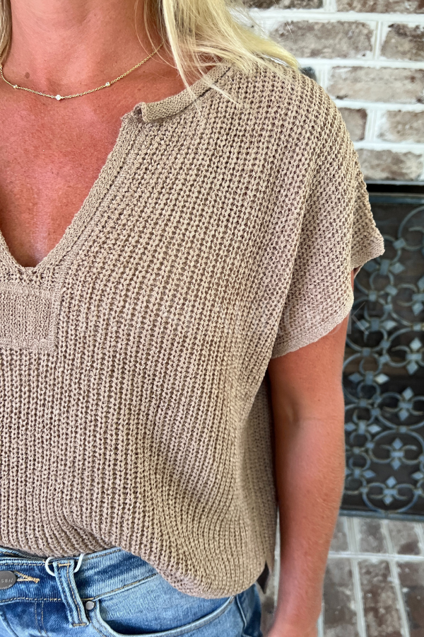 Monique sweater, tan