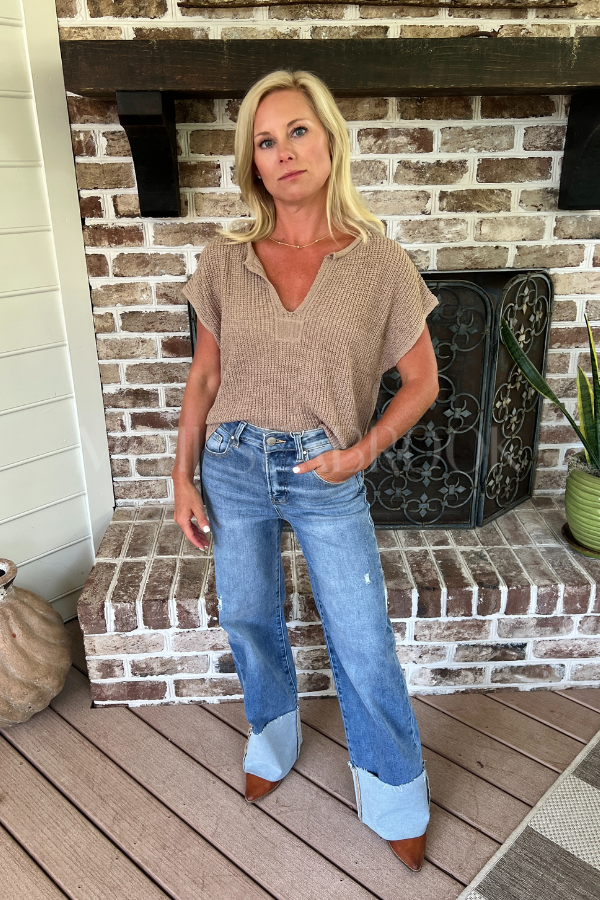 Monique sweater, tan