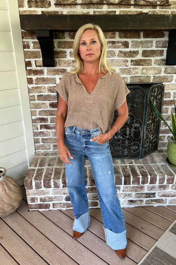 Monique sweater, tan