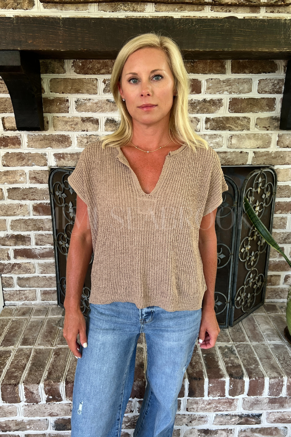 Monique sweater, tan
