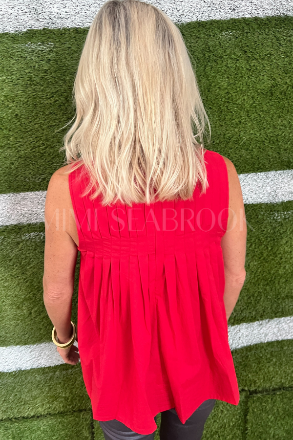 Moreno top, red
