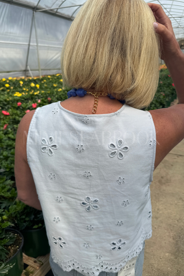 Moser top, light blue