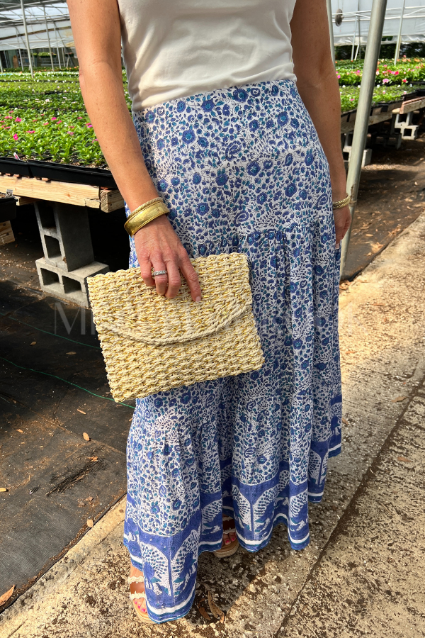 Murphy skirt, blue/white