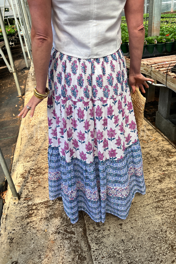 Murphy skirt, navy/pink