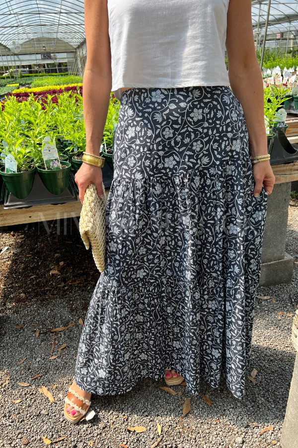 Murphy skirt, navy/white