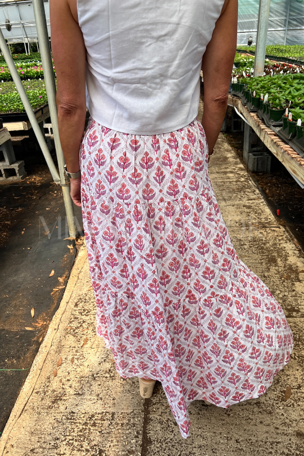 Murphy skirt, purple/white
