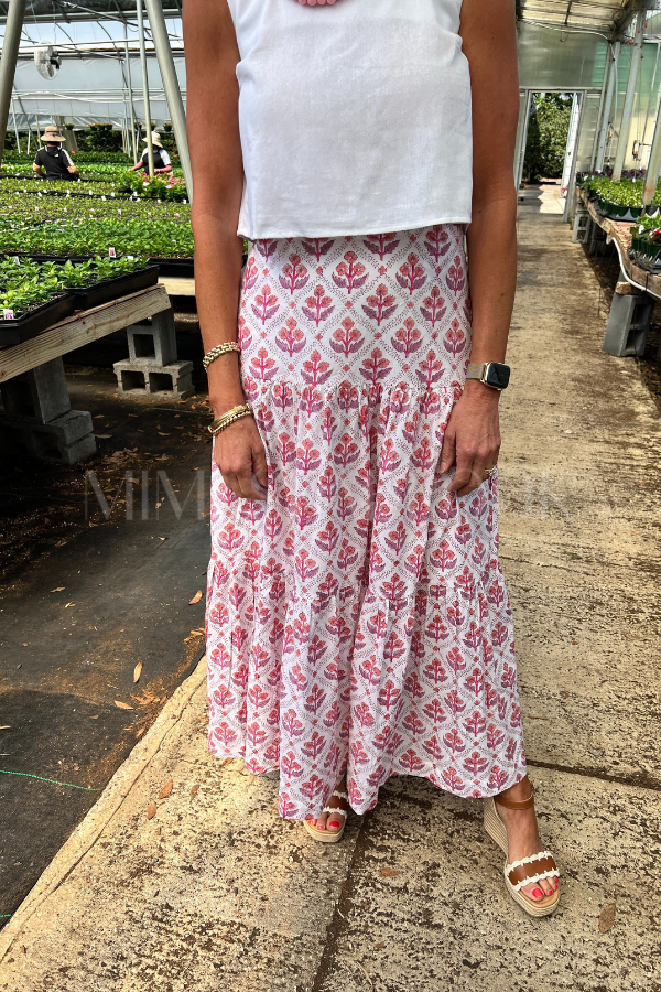 Murphy skirt, purple/white