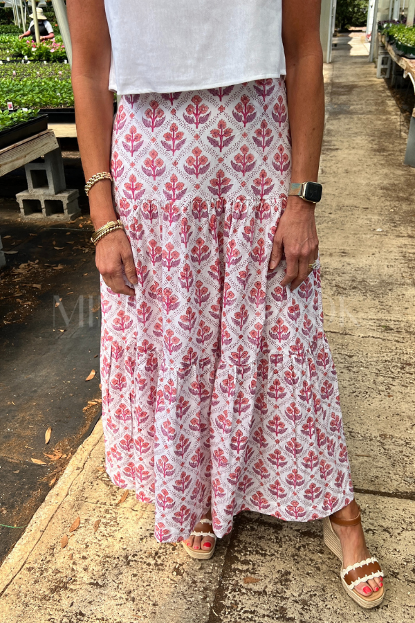Murphy skirt, purple/white