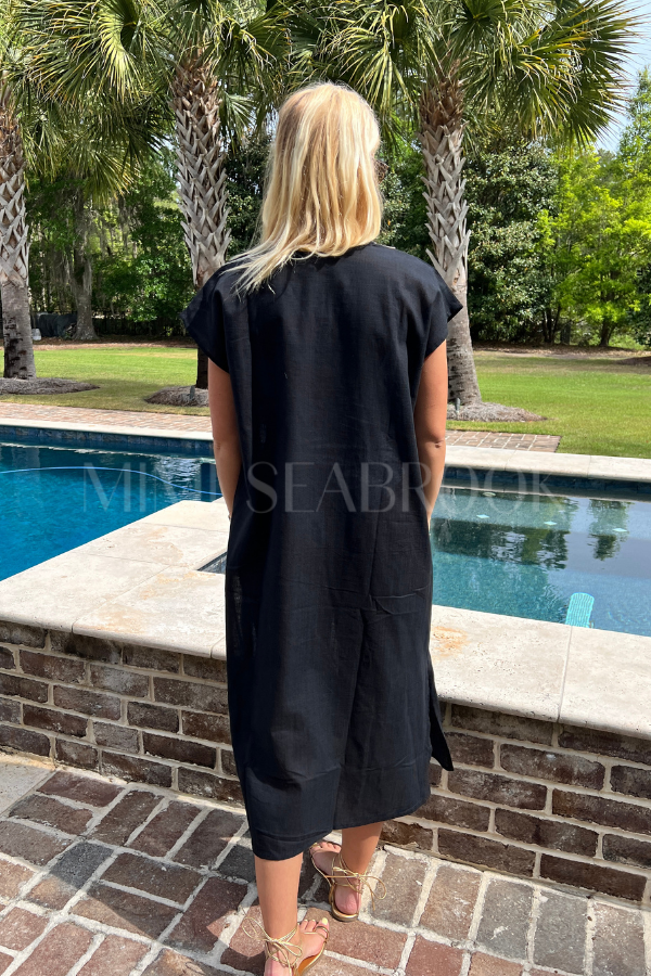 Nalu dress coverup, black