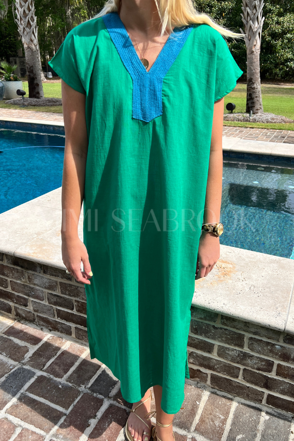 Nalu dress coverup, green