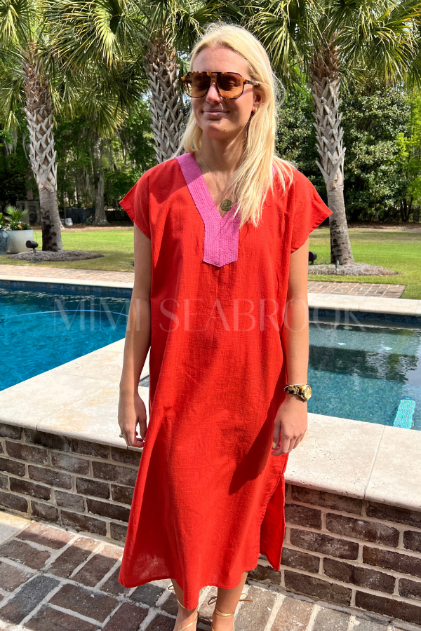Nalu dress coverup, orange