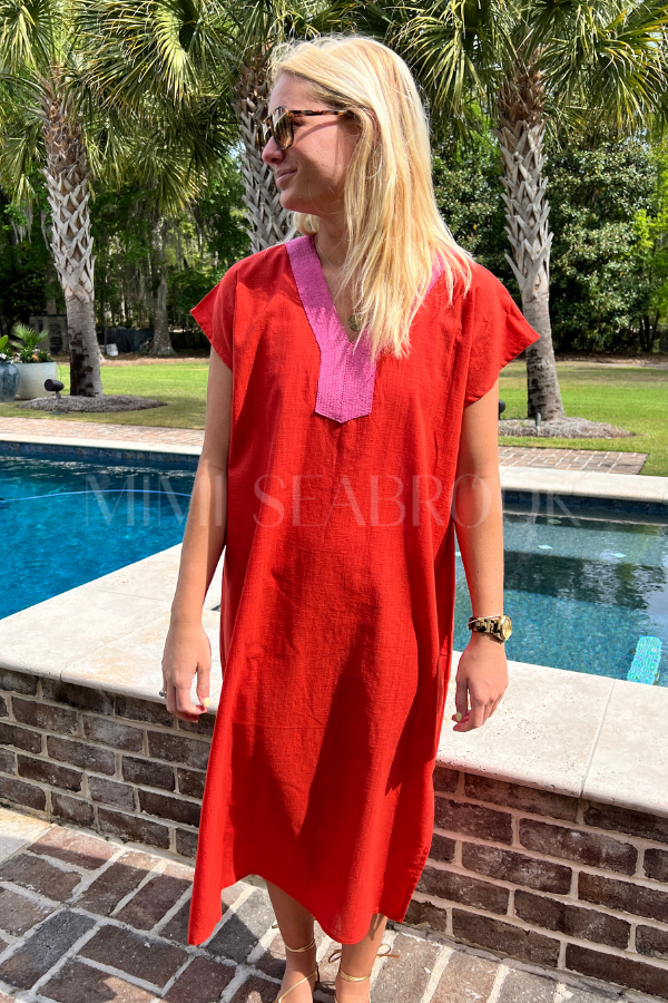 Nalu dress coverup, orange