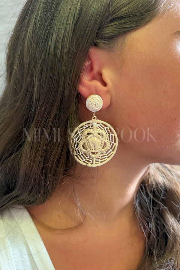 Nerelle earrings, beige