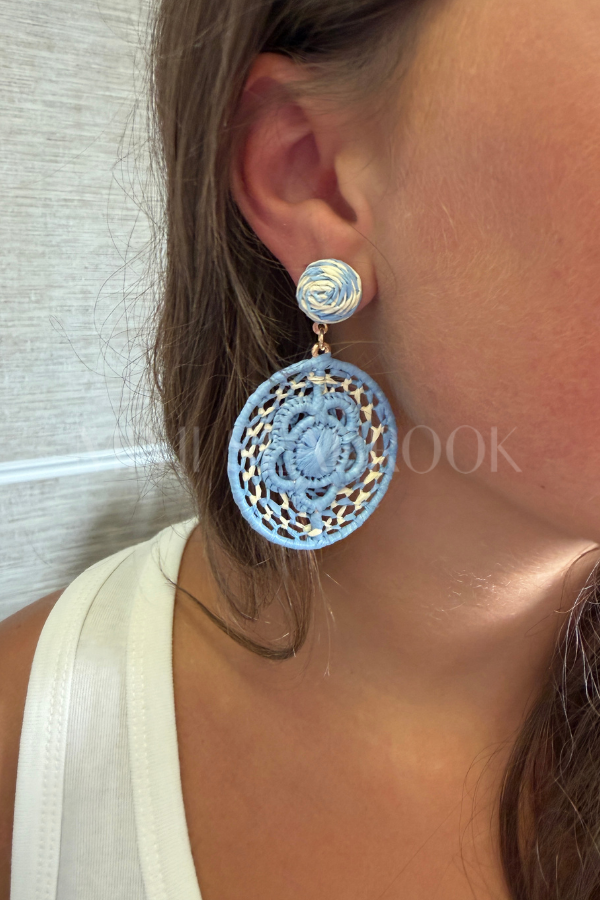 Nerelle earrings, blue