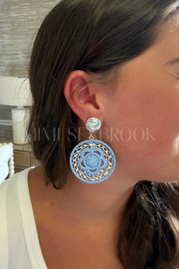 Nerelle earrings, blue