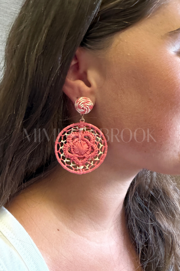 Nerelle earrings, pink