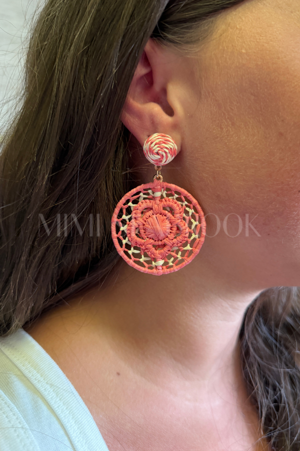 Nerelle earrings, pink
