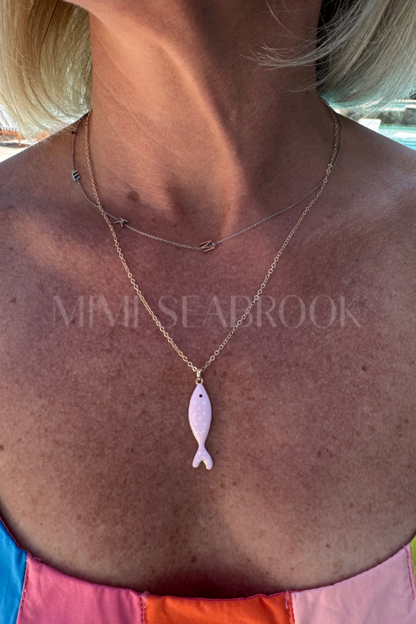 Nori necklace, pink