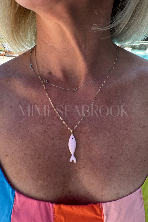 Nori necklace, pink
