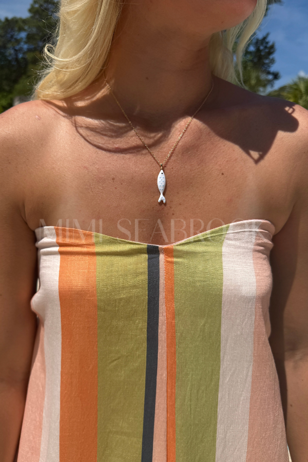 Nori necklace, white