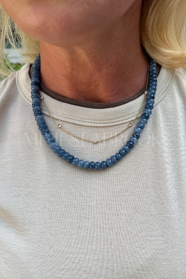 North Inlet Necklace, blue gray