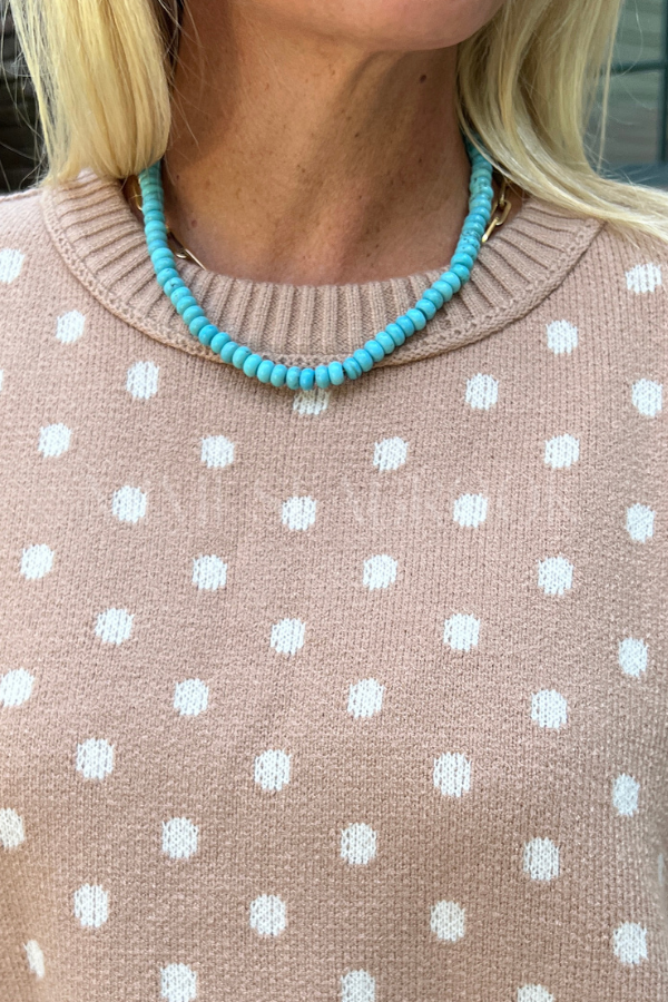 North Inlet necklace, turquoise howlite