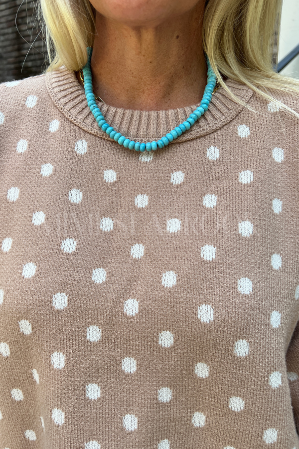 North Inlet necklace, turquoise howlite