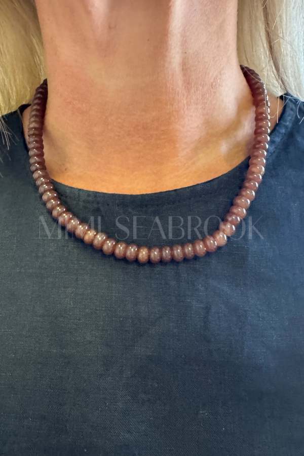 North Inlet necklace, saddle brown