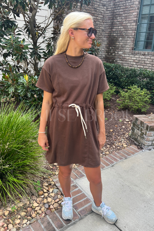 Norton dress, brown