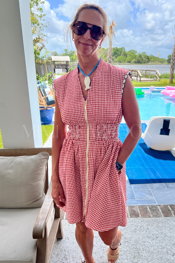 Oakley dress, red