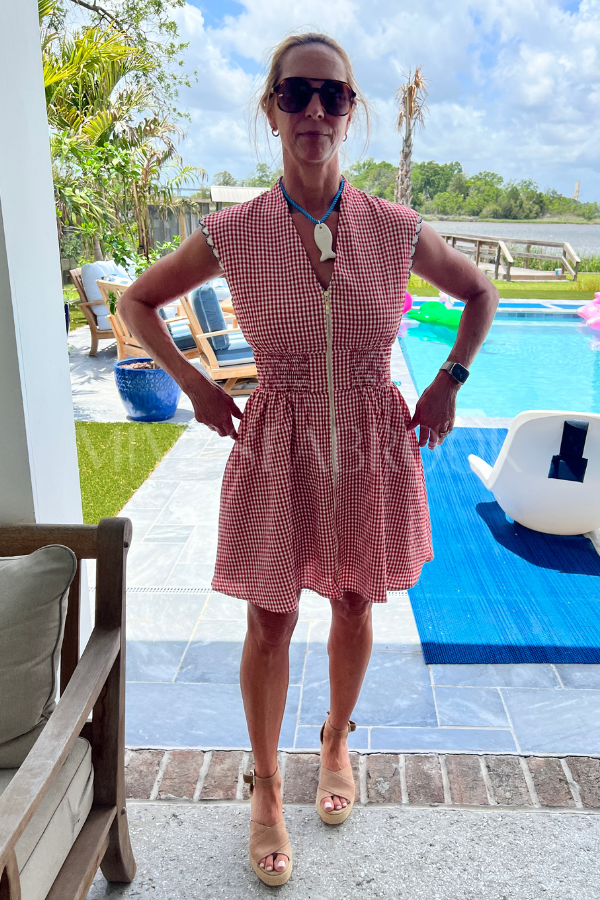 Oakley dress, red