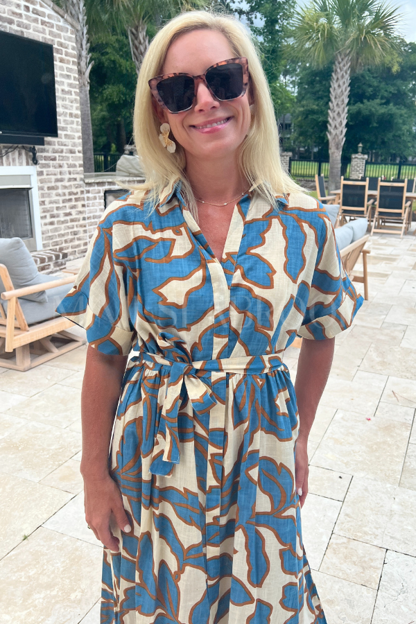 Oaklie dress, azure blue