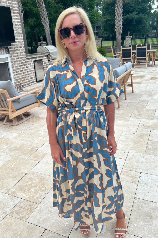 Oaklie dress, azure blue