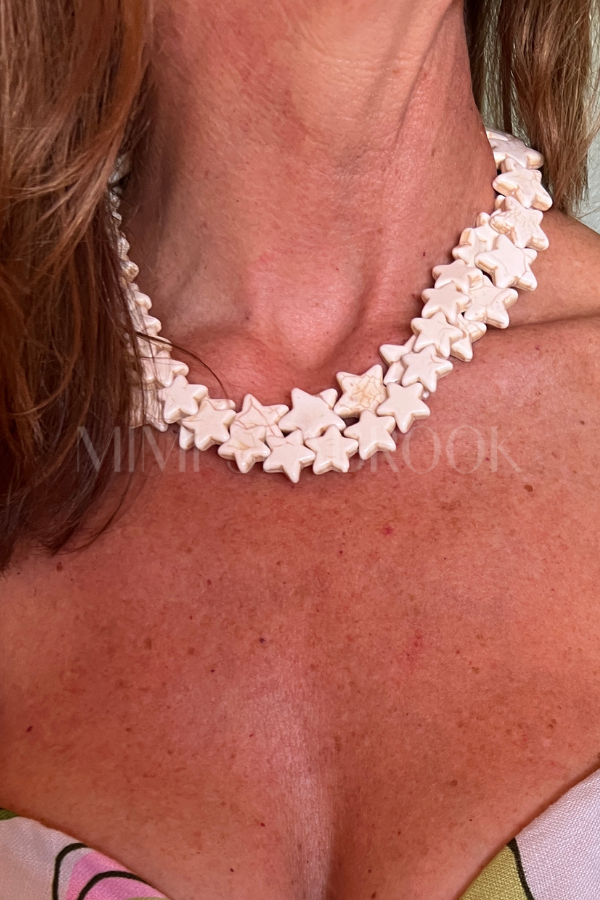 Oceanic Sea Star Necklace, coconut