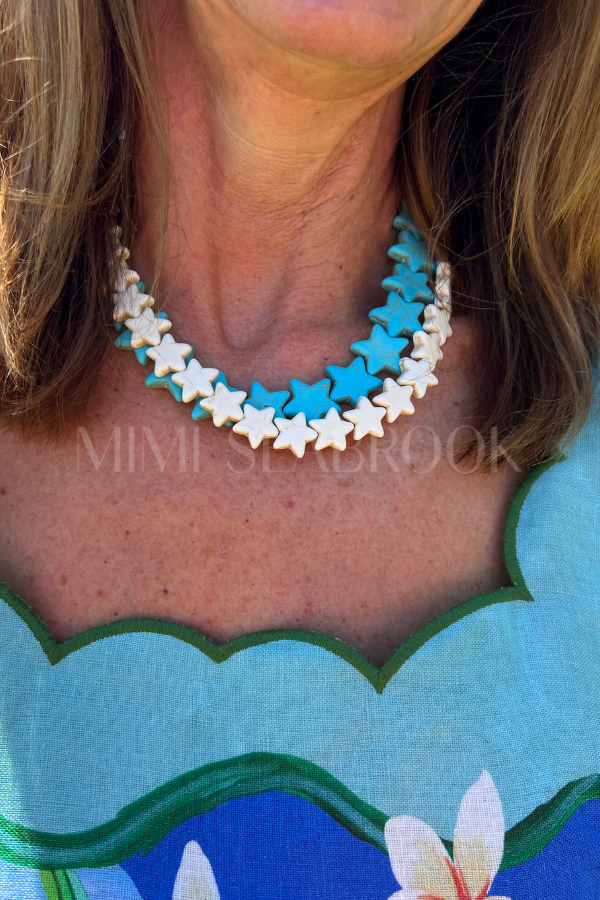 Oceanic Sea Star Necklace, coconut