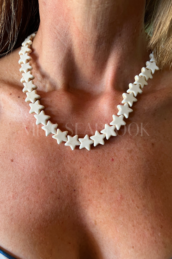 Oceanic Sea Star Necklace, coconut