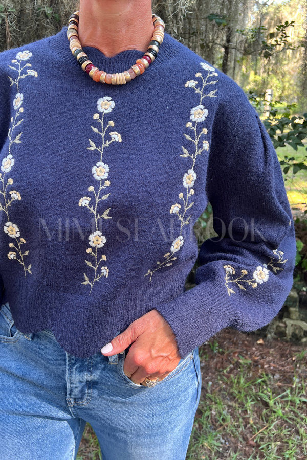 Emaline sweater, navy