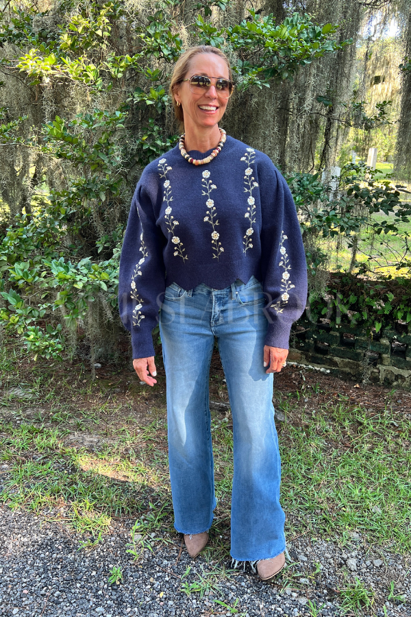 Emaline sweater, navy