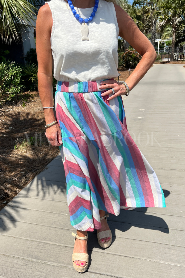 Olivia Skirt, Bennett Multi by Oliphant
