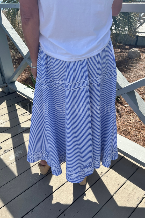 Olivia Skirt, Sconset Blue by Oliphant
