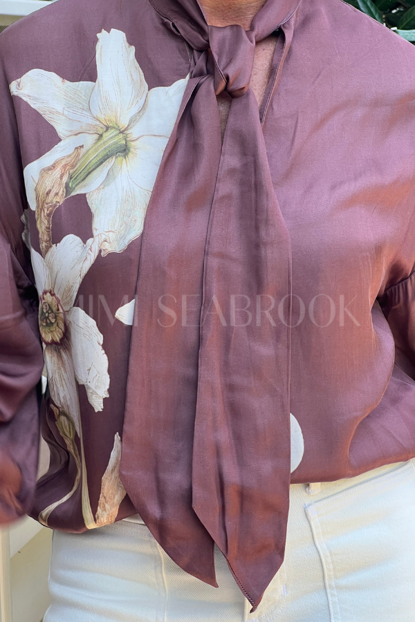 Olivia Top, Lueur Print by Cleobella