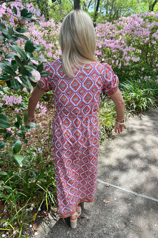Orchid Maxi Dress, Nectarine by Victoria Dunn