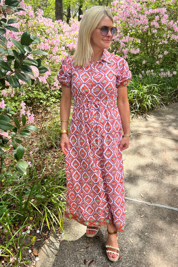 Orchid Maxi Dress, Nectarine by Victoria Dunn