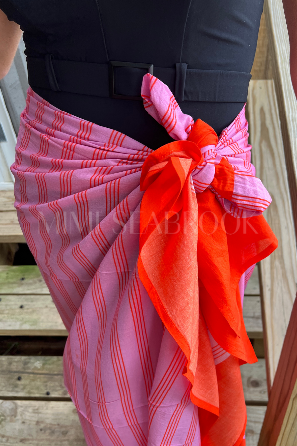 Orchid Pinstripe Sarong