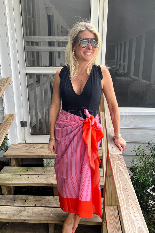 Orchid Pinstripe Sarong
