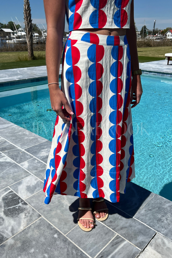 Orion top and skirt set
