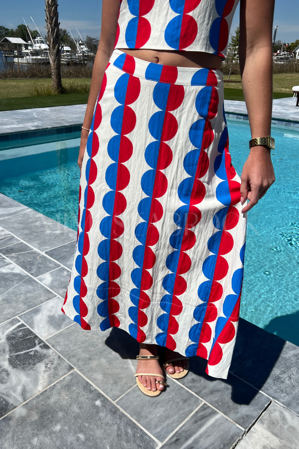 Orion top and skirt set
