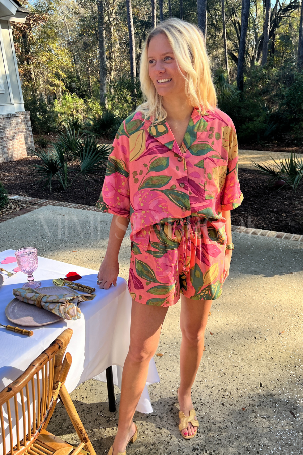 Padgett top & shorts set