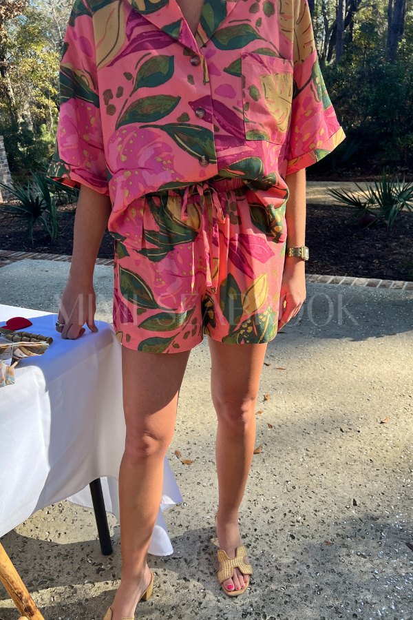 Padgett top & shorts set