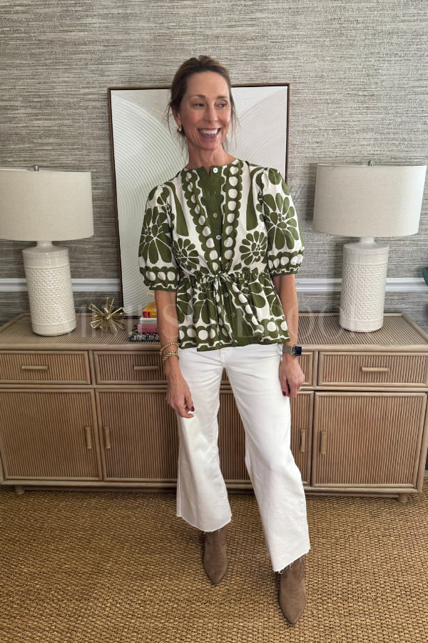 Palermo Green Blouse by Farm Rio